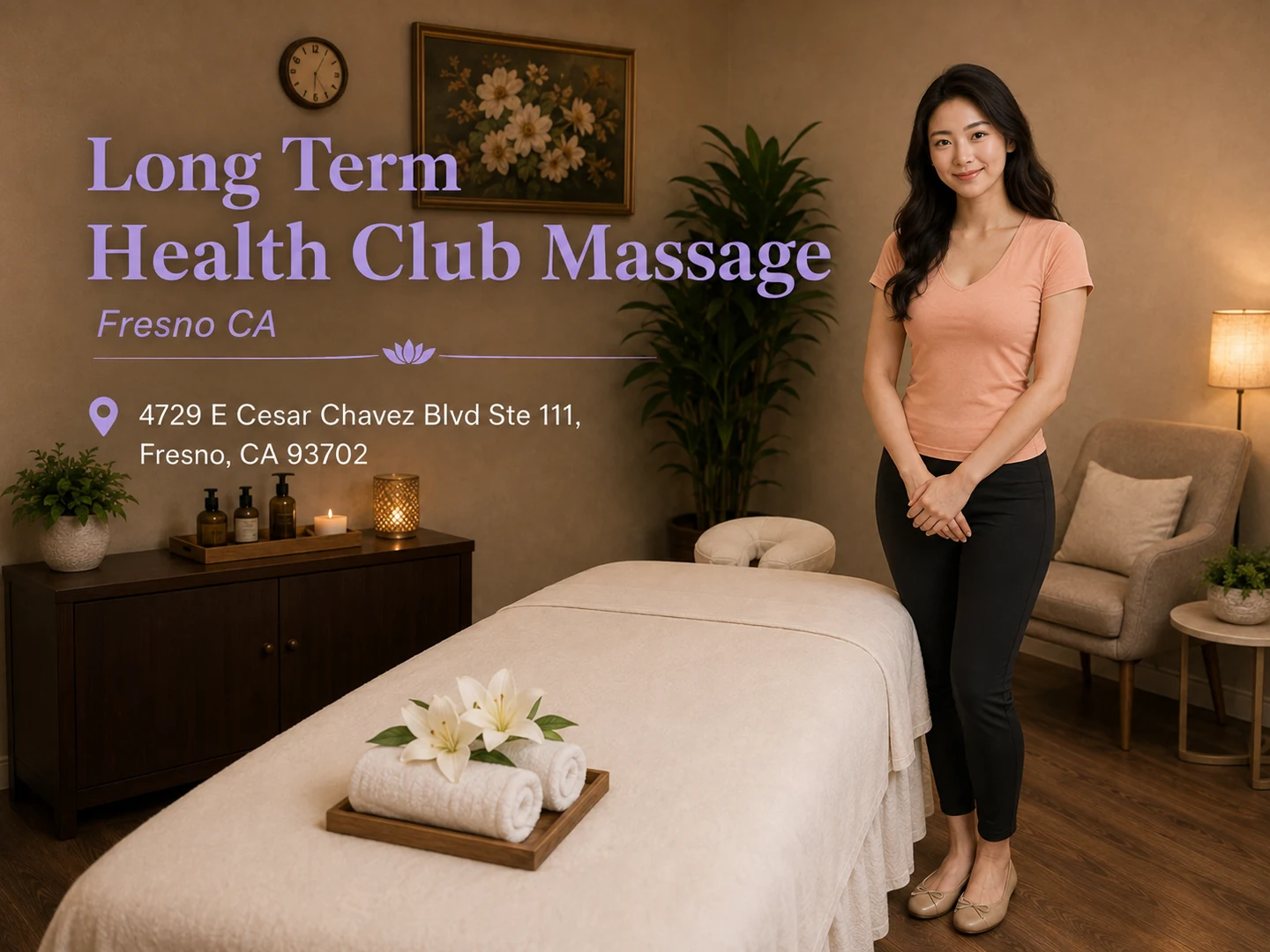 Long Term Health Club Massage, a massage spa serving Pinedale CA