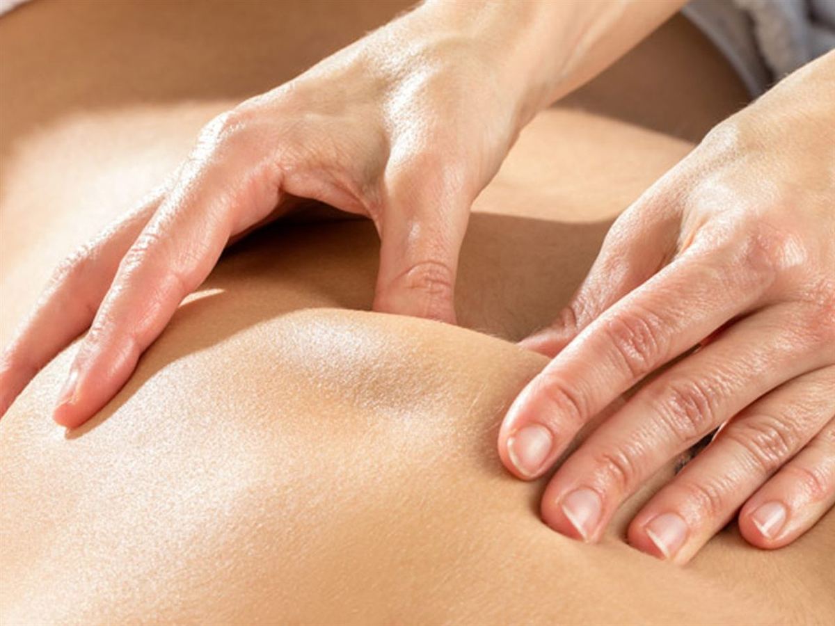 Swedish massage with long gliding strokes at Muchly Health Center in Fresno CA